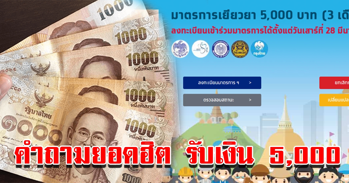 กรุงไทย ตอบคำถามยอดฮิต เกี่ยวกับมาตรการช่วยเหลือ 5000