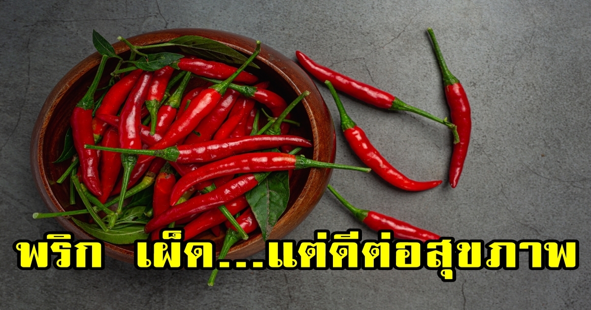 พริก พืชเผ็ดร้อน แต่คุณประโยชน์มากหลาย