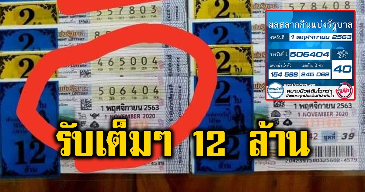 เพจดังโพสต์ ลูกค้าถูกรางวัลที่ 1 รับ 12 ล้าน ยินดีด้วยจ้า